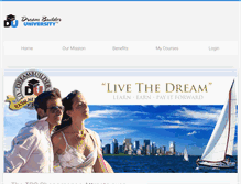 Tablet Screenshot of dreambuilderuniversity.com